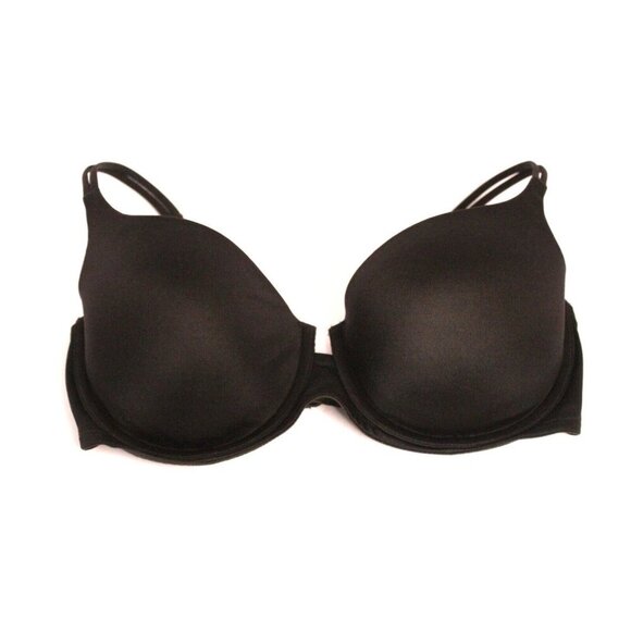 Victoria's Secret NWOT Body By Victoria Black 34D Satin Padded Push Up Bra - Picture 4 of 10